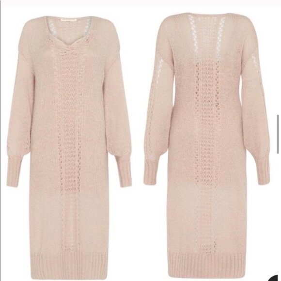 💕SPELL & THE GYPSY💕 Knit Midi Sweater Dress  S/M - Picture 2 of 16